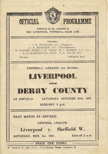 Liverpool FC v Derby County FC